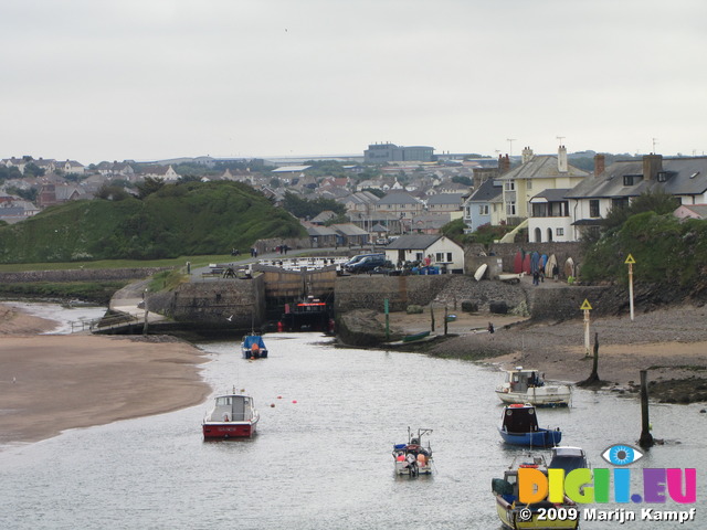 SX06995 View of Bude Canal from Tower at Compass Point